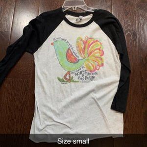 Graffic Tee He Will Cover You With His Feathers